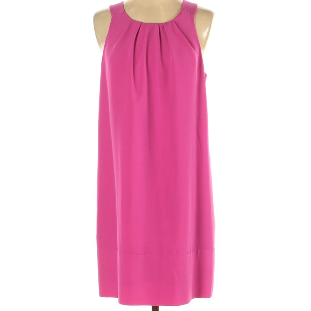 Oleg Cassini Hot Pink Mini Dress Sleeveless sz 4
